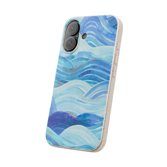 Cool Blue Waves Phone Case